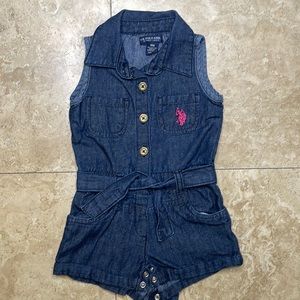 US Polo denim girls romper